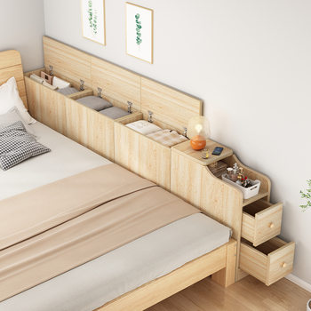 Narrow Gap Bedside Cabinet, Wall-Mounted Long Storage Cabinet, Simple Bedroom Gap Storage Narrow Cabinet