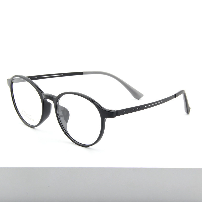 Rubber Titanium Oval TR90 ultra-light glasses frame wholesale cold brown color students can match degrees myopia glasses frame Y9813