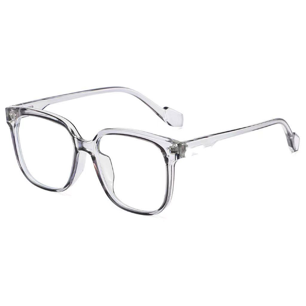 Fashionable Black-Framed Glasses for Women Can Be Equipped with Prescription Myopia Lenses Without Makeup, Anti-Blue Light Eye-Frame Frames for Big Faces