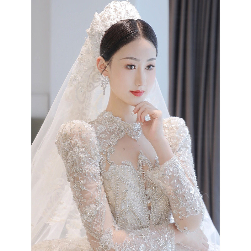 Small Fairy White Dew Rear Girdle Wedding 2022New Products Drag Tail Wedding Formal dress Sweet Temperament Small Wedding  小仙女白色露背束腰婚纱2022新品拖尾婚纱礼服甜美气质小个子婚纱 Small Fairy White Dew Rear Girdle Wedding 2022New Products Drag Tail Wedding Formal dress Sweet Temperament Small Wedding 