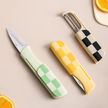 Self-designed multi-functional two-in-one fruit knife peeling knife trembles dual-purpose fruit peeling and peeling artifact