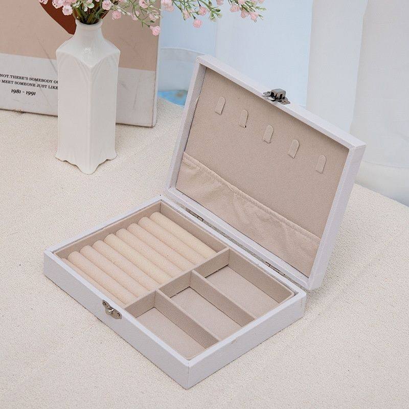 Jewelry Box Jewelry Anti-Oxidation Large-Capacity Jewelry Necklace Earrings Bracelet High-End Earrings Storage Box Bracelet Necklace