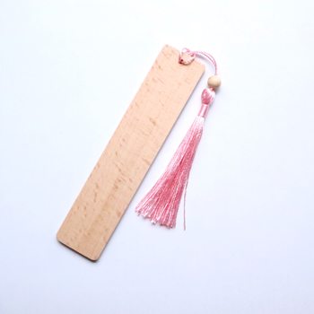 Blank Beech Bookmarks with Tassels Bookmarks Personalized Bookmarks