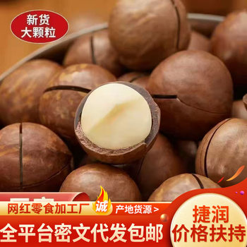 New Arrival of Macadamia Nuts, Creamy Thin-Skinned 500g, Hand-Peeled Walnut Nuts, New Year Snacks, Macadamia Nuts