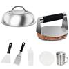 Outdoor Stainless Steel Barbecue Tool Set Cooking Shovel Barbecue Shovel Pot Lid Cooking Burger Bbq Cookware Camping Style