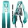 Костюм Хацунэ cos MIKU formula, костюм японской девушки из аниме, серебристый лакированный кожаный женский костюм для косплея JK mini 10