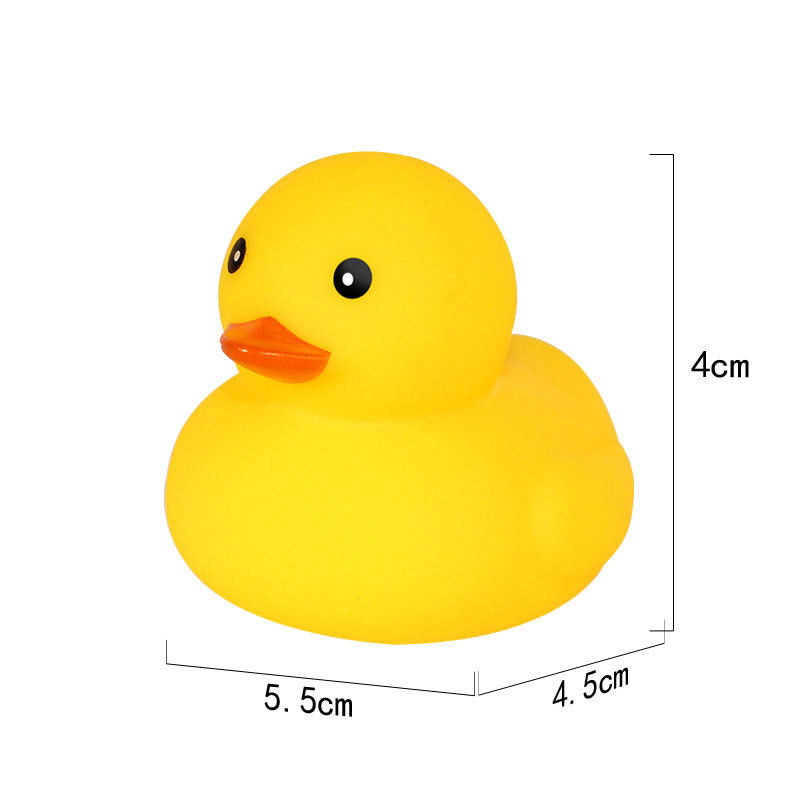 小黄鸭子宝宝戏水玩具婴儿洗澡捏捏乐发声大黄鸭儿童戏水玩具