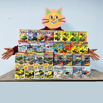 Assembling Primary School Students' Toys, Educational Small Particle Puzzles, Small Box Gifts, Kidsren's Chinese Blind Boxes, Building Blocks Within 1 Yuan and 2 Yuan