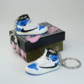 1 Lightning Inverted Hook High-top (White) Pair with Cashew Flower Box