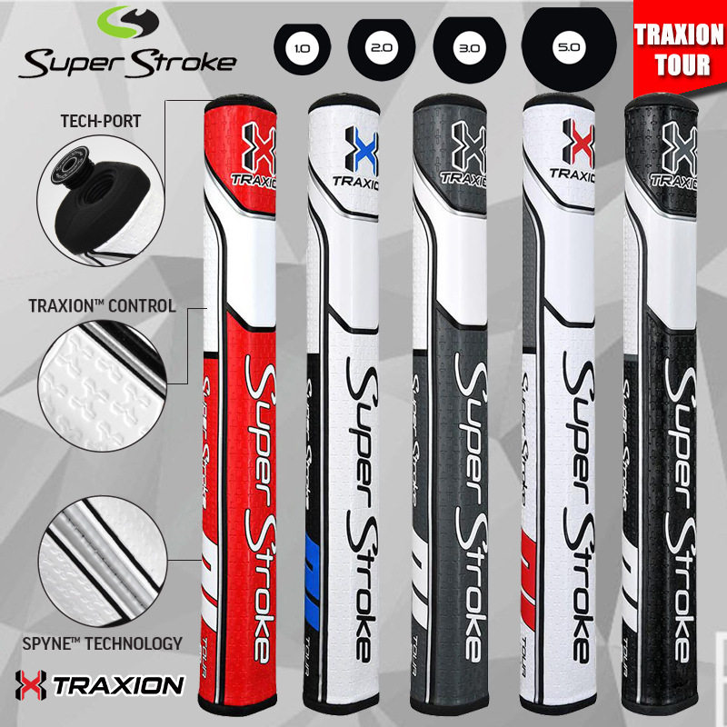 ด้ามกริปพัตต์กอล์ฟ Super Stroke Traxion-Tour ทำจากวัสดุ PU มีให้เลือกหลายน้ำหนัก