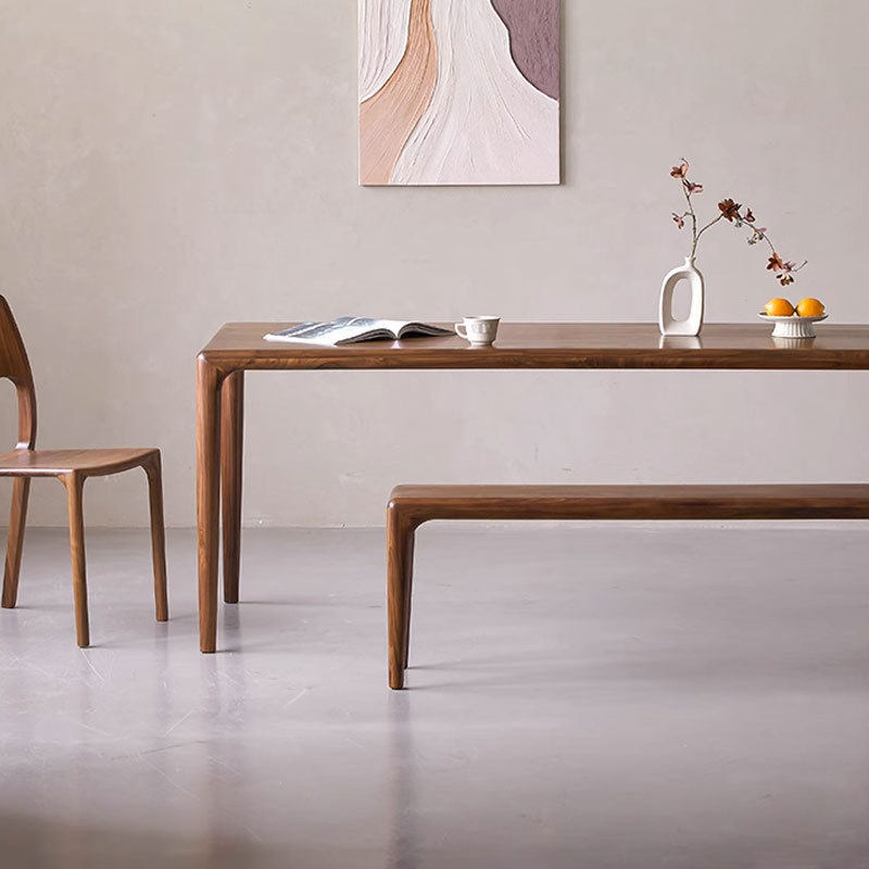 北美黑胡桃实木全榫卯餐桌樱桃木原木家用多功能大板实木桌子