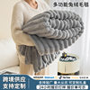 Cross-border foreign trade popular imitation rabbit plush blanket, flannel blanket, thickened coral fleece blanket, office nap blanket
