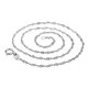 Factory wholesale S925 sterling silver necklace female o box water wave snake bone chain long matching chain bare chain clavicle chain