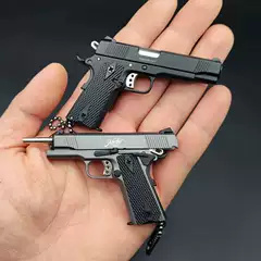 Jedi Survival Metal Gun Mold 1:3 Upgraded Kimber 1911 Model Keychain Chicken Eating Weapon Military Pendant