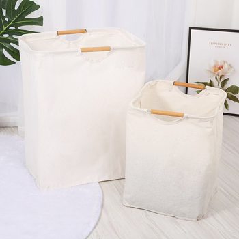 S Simple Dirty Clothes Storage Basket Dirty Clothes Basket Japanese Style Dirty Clothes Basket Foldable Household Waterproof Clothes Basket