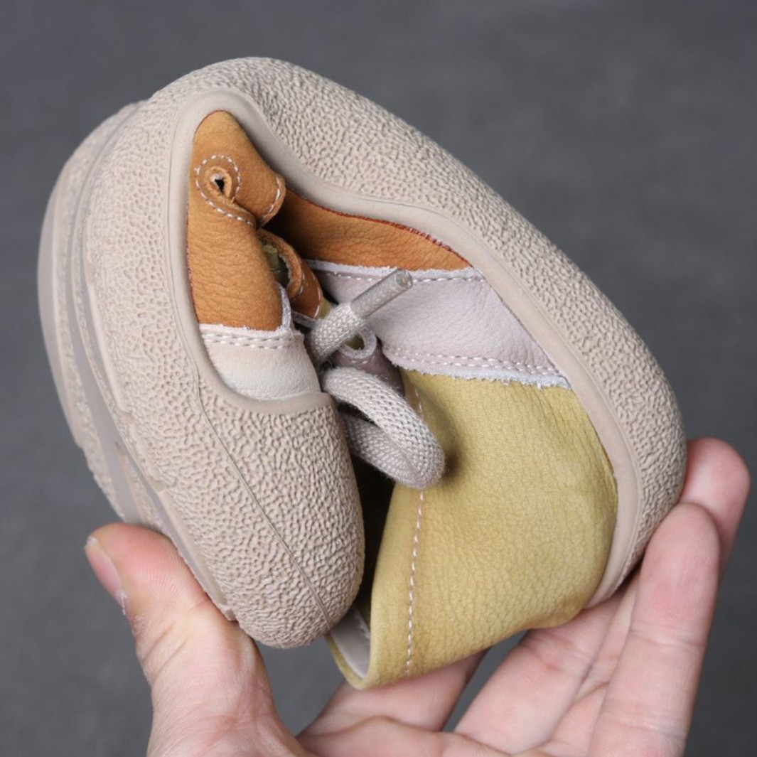 Genuine leather flat casual shoes, hollow hole shoes, summer new forest style artistic sandals, versatile cowhide low-top sneakers