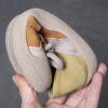 Genuine leather flat casual shoes, hollow hole shoes, summer new forest style artistic sandals, versatile cowhide low-top sneakers