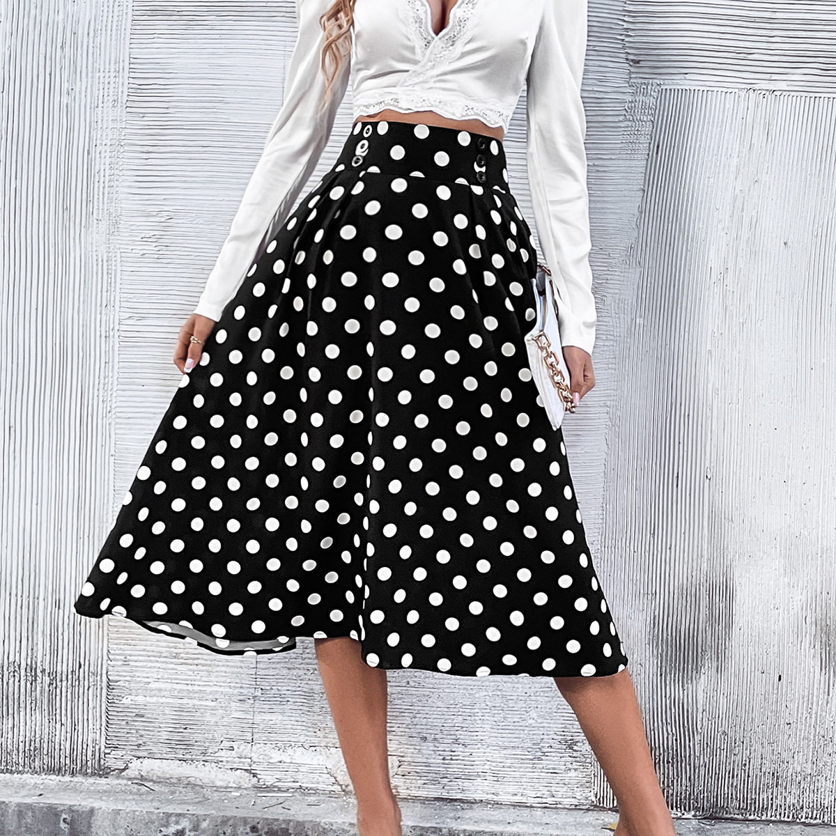 Elegant Long A Line Skirt for Women Ribbed Texture Slim Fit Sophisticated Style Perfect for Formal Occasions