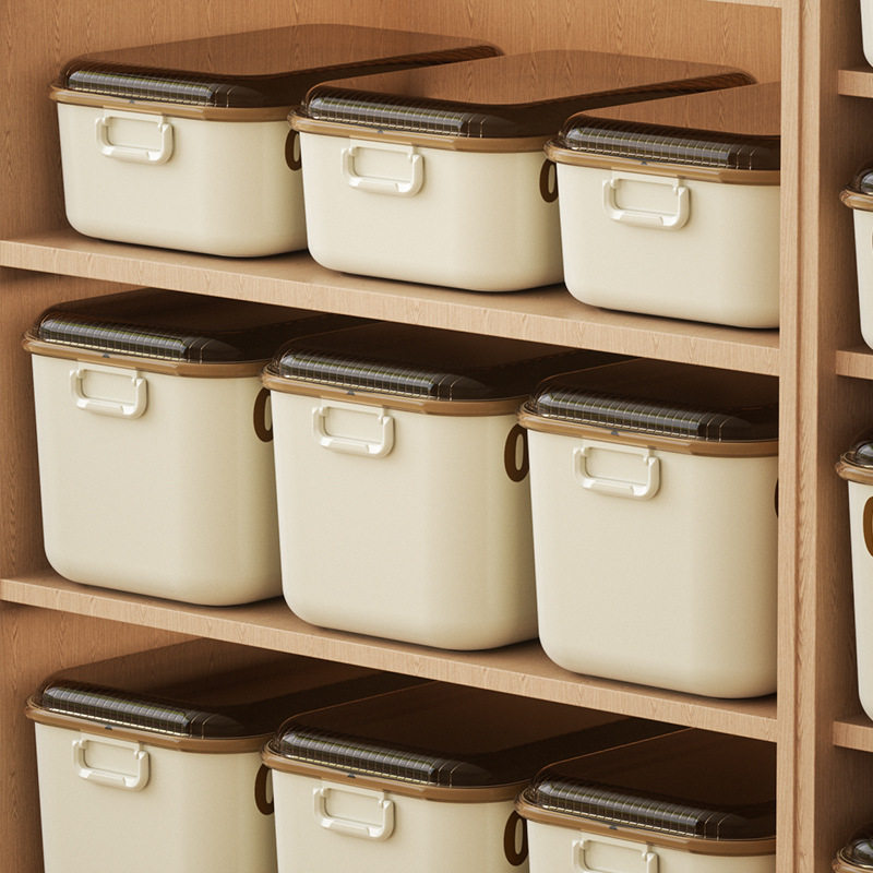 Multi-functional toy storage basket sundries dust-proof book storage box with lid snack storage box plastic storage box