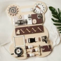 Natural Wood Bear Busy Board