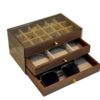 Walnut Wood Grain Jewelry Box for Rings, Necklaces, Bracelets, Earrings, Studs, and Accessories, Five-Layer Large Storage Box