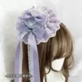 Ribbon Hat Hair Clip [Purple]