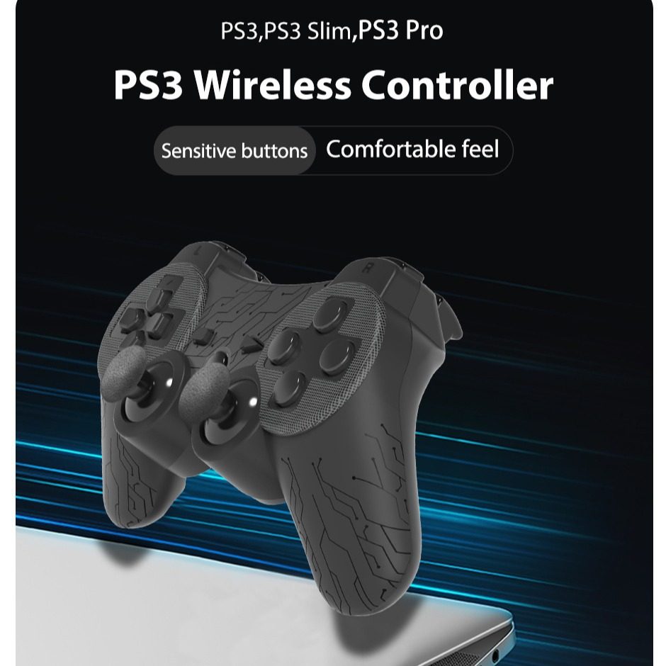 Factory direct supply cross-border hot P3 wireless Bluetooth game handle with shaft double vibration private mold handle technology pattern