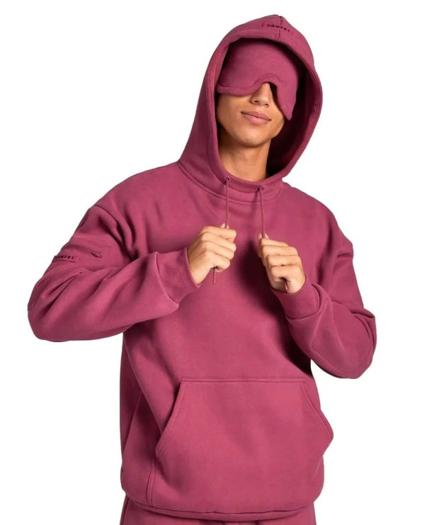 Hooded Sweatshirt Set Solid Color Long Sleeve Comfortable Fabric Fall Winter Style Wholesale Available