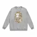 [pure cotton round neck sweatshirt] w118 gray