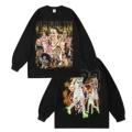 Black long sleeve * double-sided printing * (breathable digital direct spray)