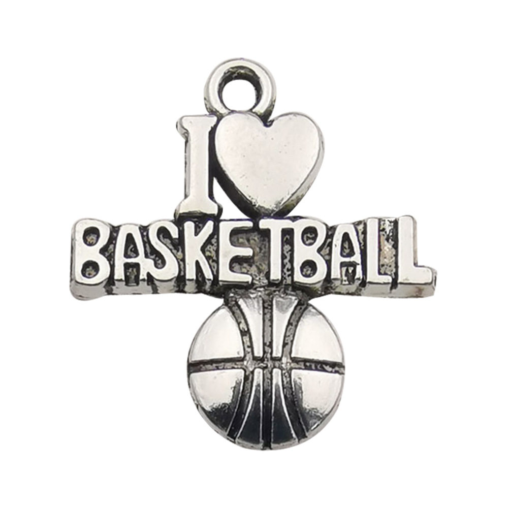 70款运动系列合金饰品配件DIY项链手链吊坠服饰篮球啦啦队小挂件