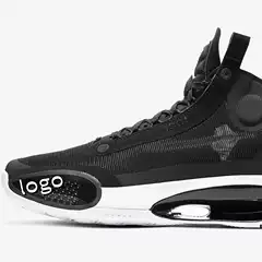 Manufacturers cross-border solar eclipse AR3240 AJ34 black and white shock absorption wear-resistant sports basketball shoes