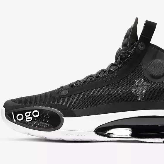 Manufacturers cross-border solar eclipse AR3240 AJ34 black and white shock absorption wear-resistant sports basketball shoes