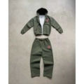 Army green suit——001