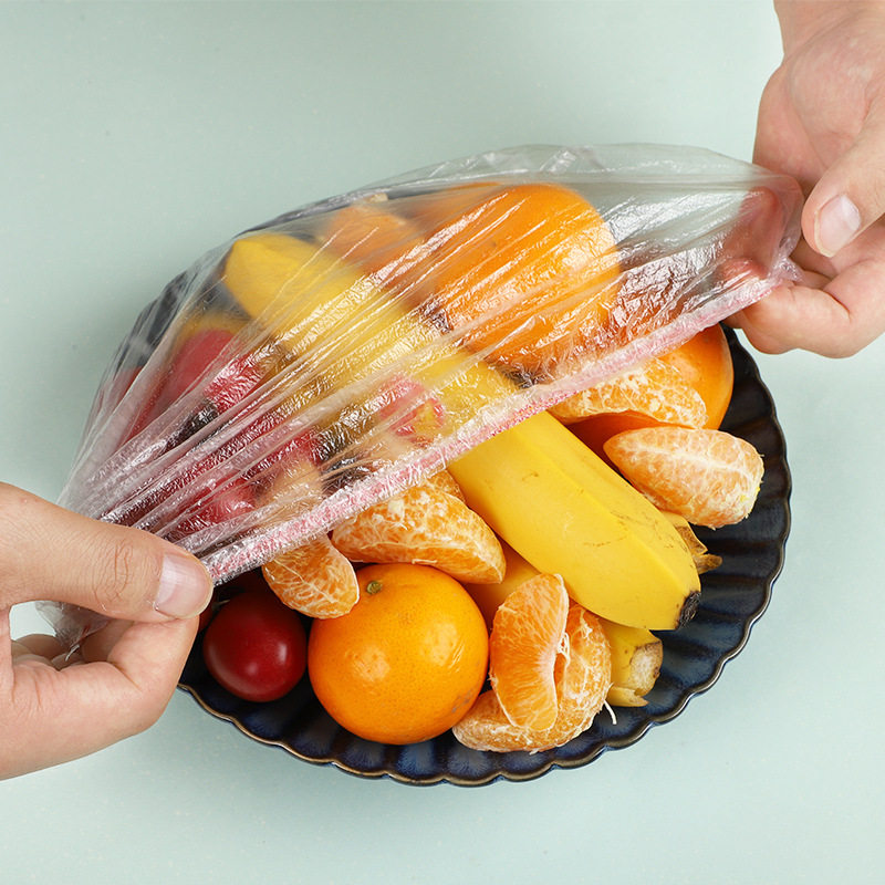 Bear cling film set wholesale disposable set leftovers elastic food grade cling film set fruit preservation