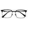 911-219 Non-magnetic Half Frame Business Eyebrow Frame Men's E-commerce Mixed Batch Cool Black Gold Flat Frame