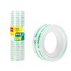 Deli 30014 high permeability and easy tear student stationery tape 1.2cm * 20Y transparent small tape tape 12 rolls/tube