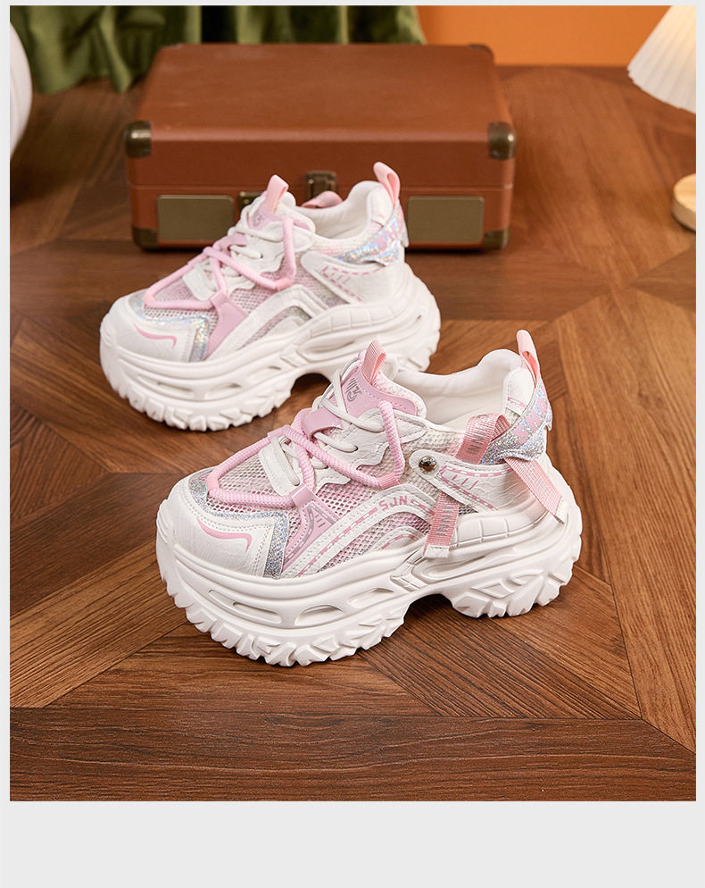 Giày sandal cao gót nữ hở mũi đế dày thoáng khí — Hoa lan trắng, Bột trắng chi tiết 16