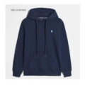 Pullover shirt navy blue light blue label