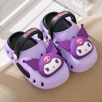 Sanrio Clogs for Boys and Girls, Indoor Closed-Toe Non-Slip Boys' Home Slippers, Cartoon Sandals, Summer Style