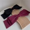 South Korea Satin Three-Layer Oversized Bow F Hairpin Ribbon Top Clip Meatball Hair Clip Cyber Celebrant Headwear Spring Clip