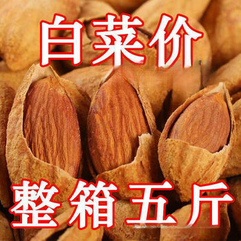 Hand-Peeled Cream Almonds with Packaging and Free Shipping Xinjiang Bulk Thin-Shell Southern Almond Nut Snacks 500g