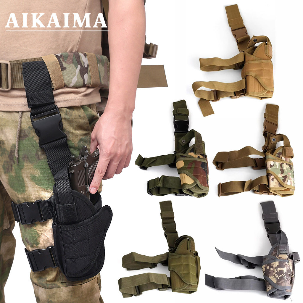 tactical tornado waist and leg holsters, belt gaiters, CS men's and women's quick draw holsters, universal thigh holsters