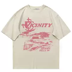Vicinity Print Women's T-Shirts Oversized Korean Fashion Vin