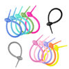 215mm candy color silicone cable tie data cable storage cable tie with DIY key chain chattering blind box jewelry lanyard