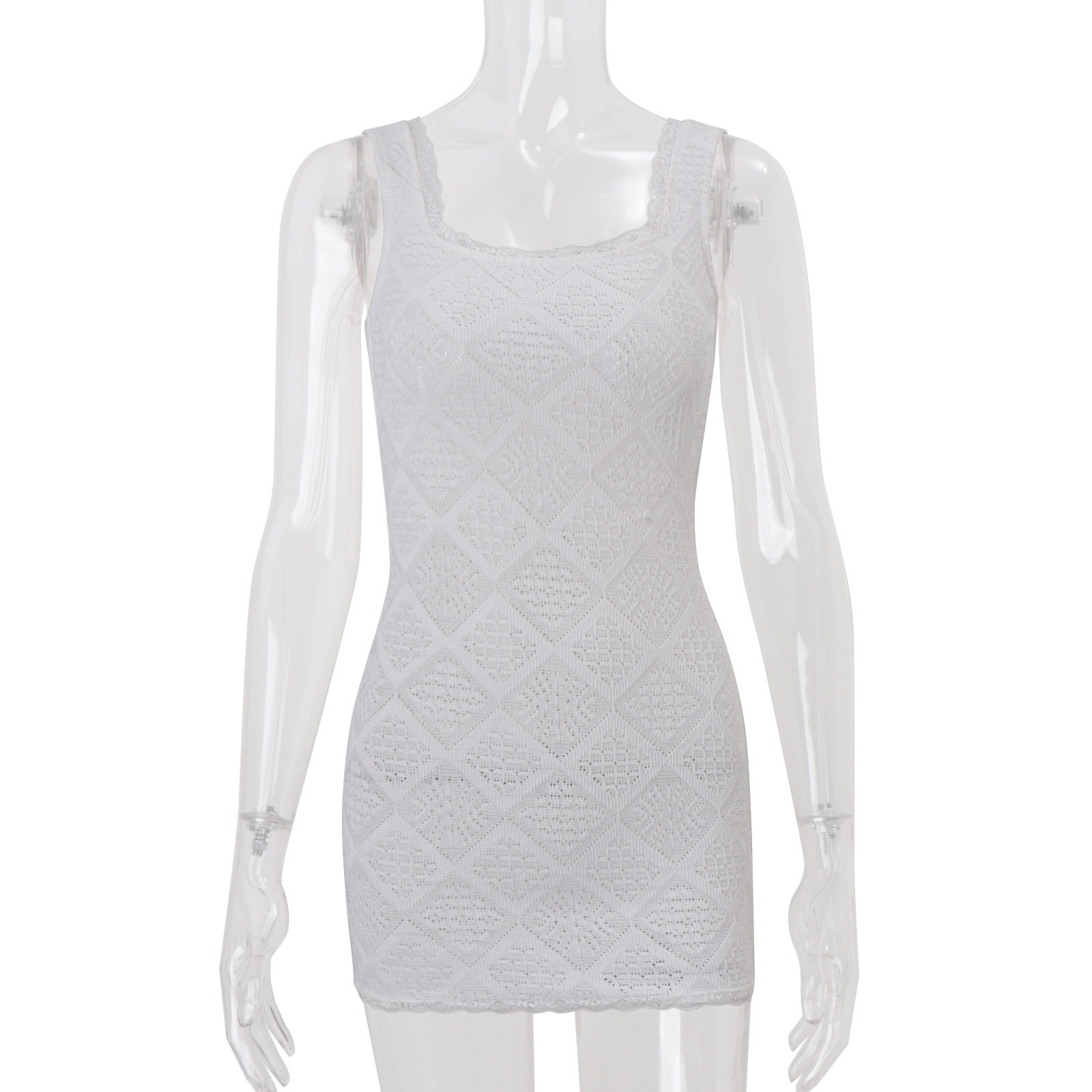Fashionable Sexy Bodycon Dress with Bow Straps Square Neck Slim Fit Winter Collection Perfect for Parties and Events