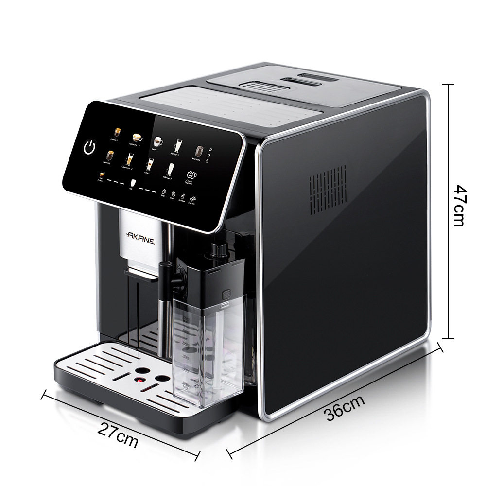 Akane Cross-Border European Standard Fully Automatic Coffee Machine Automatic Cleaning All-In-One Coffee Machine Latte Flower Milk Frother