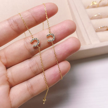 Japanese Accessible Luxury Horseshoe U-Shaped Bracelet S925 Sterling Silver Gold-Plated Niche Fine Style Female Simple Versatile Cross-Border New Style