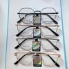 New Two-color Wide-brimmed Semi-titanium Literary Retro Glasses Frame Youth Myopia Optical Glasses
