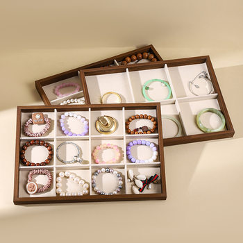 Flannel Jewelry Ring Tray Bracelet Display Bracelet String Earrings Jewelry Bracelet Storage Jewelry Display Plate